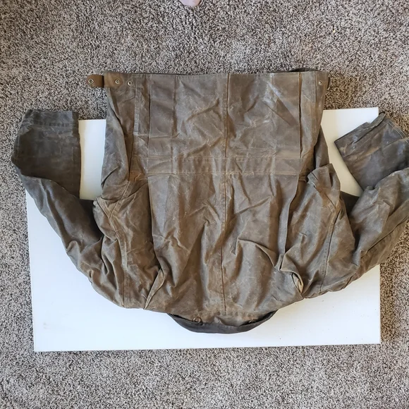Vintage CC Filson 1990s Waxed Tin Cloth Cruiser Jacket Fully Lined Hunting Ranch - Picture 3 of 16